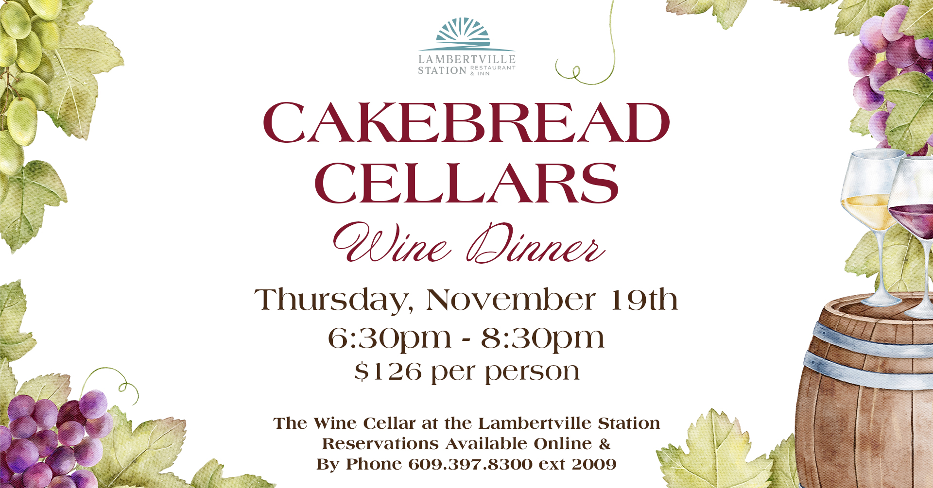Cakebread Cellars Wine Dinner