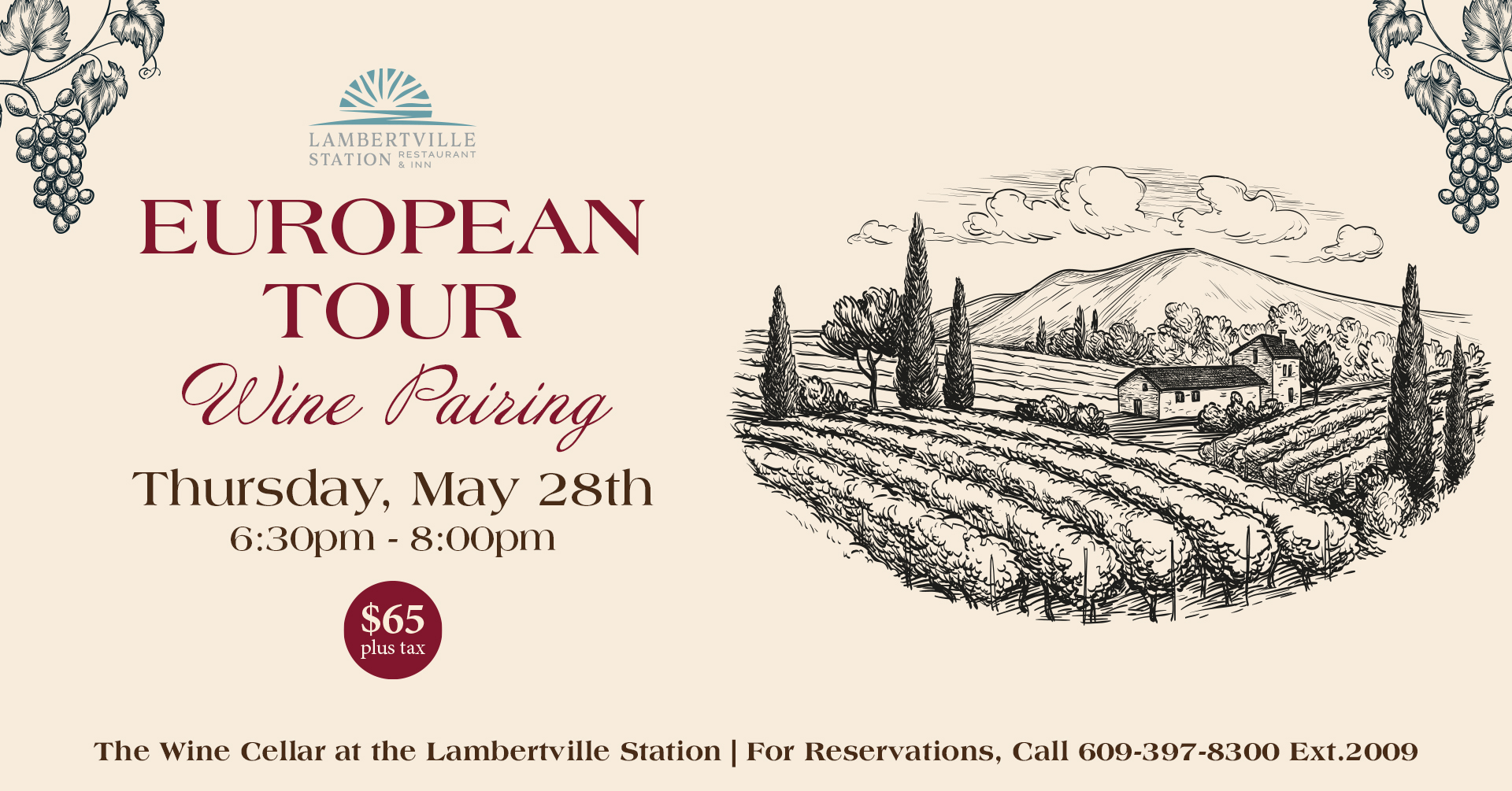 European Tour Wine Pairing