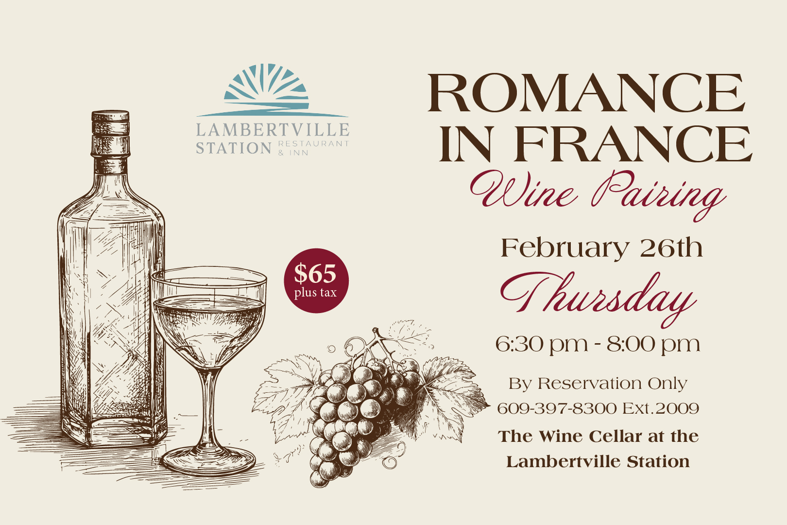 Romance In France Wine Pairing